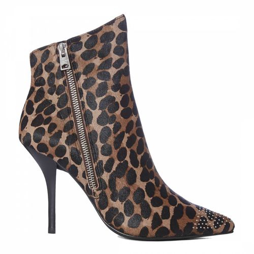 Leopard Valeria Ankle Boots - AllSaints - Modalova