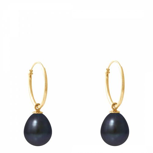 Black Tahiti Pearl Earrings 10-11mm - Mitzuko - Modalova
