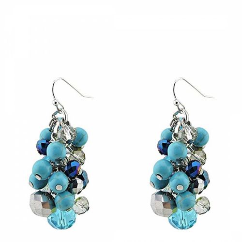 Plated Multi Turquoise Cluster Earrings - Liv Oliver - Modalova