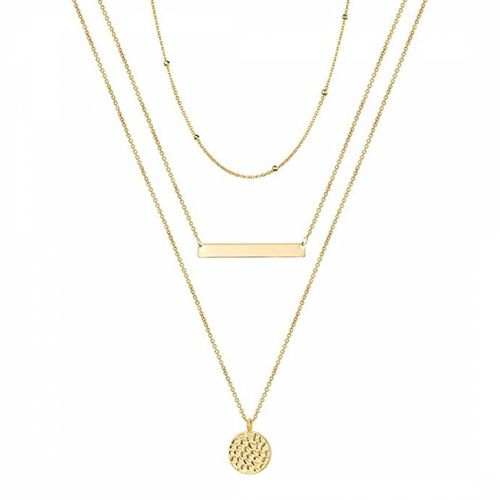 K Plated Multi Layer Y Necklace - Chloe Collection by Liv Oliver - Modalova