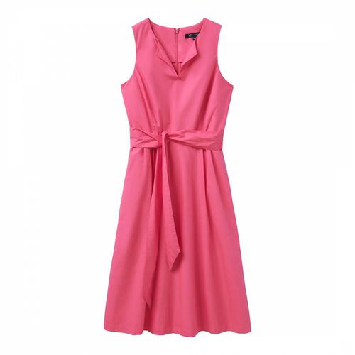 Pink Notch Neck Dress - Crew Clothing - Modalova