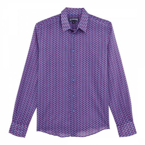 Purple Marbella Cotton Shirt - Vilebrequin - Modalova
