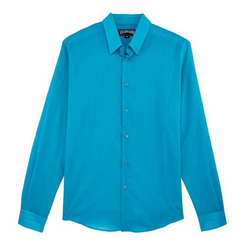 Blue Voile Cotton Shirt - Vilebrequin - Modalova