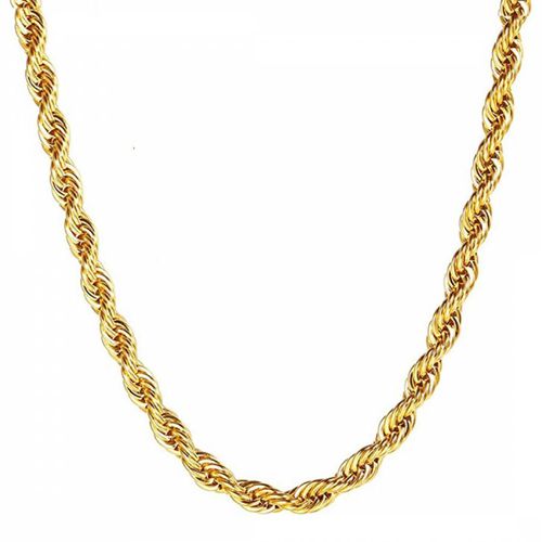 K Gold Plated Twist Necklace - Chloe Collection by Liv Oliver - Modalova
