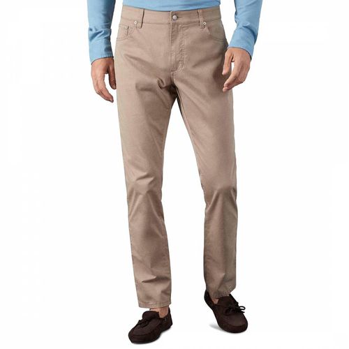 Sand Trinity 5 Pocket Stretch Cotton Trousers - Hackett London - Modalova