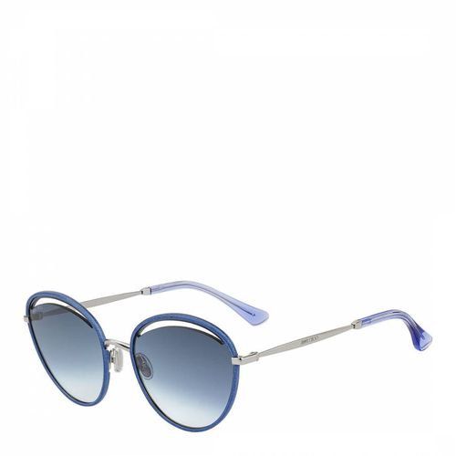 Women's Blue Glitter Sunglasses 59mm - Jimmy Choo - Modalova
