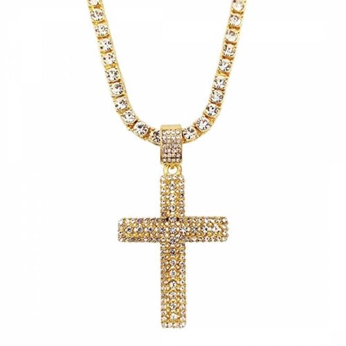 K Plated Cross Pendant Necklace - Stephen Oliver - Modalova