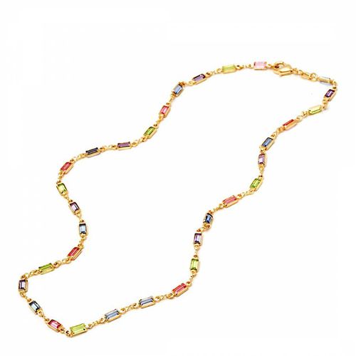 K Multi colour Tennis Necklace - Chloe Collection by Liv Oliver - Modalova