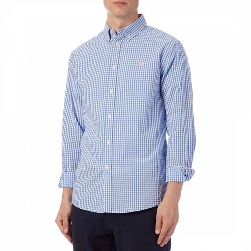 Blue Classic Gingham Cotton Shirt - Crew Clothing - Modalova