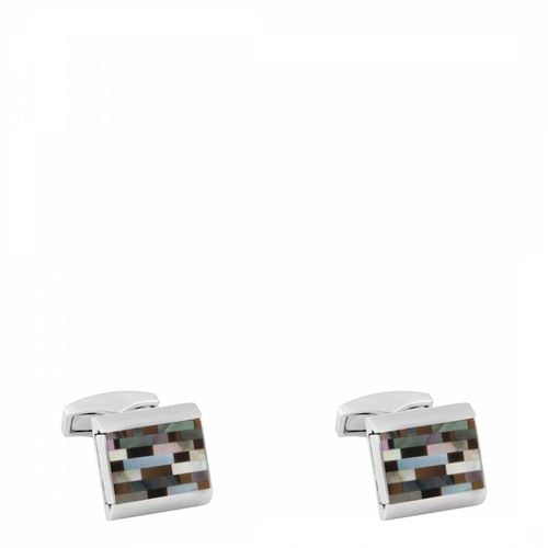 Reversible D-Shape Cufflinks in Tiger Eye - Tateossian - Modalova