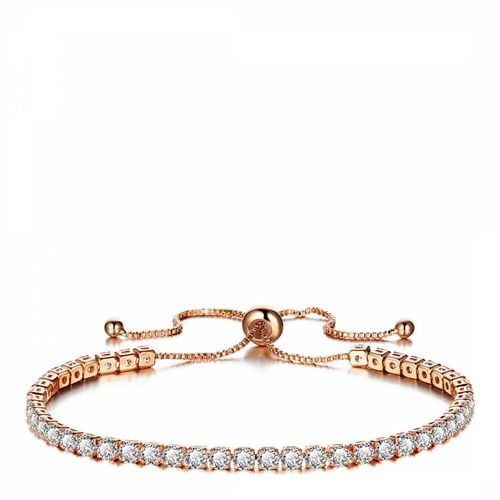 K Rose Plated Adjustable CZ Bracelet - Liv Oliver - Modalova