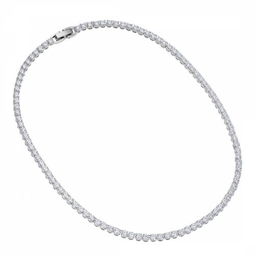 Plated CZ Eternity Tennis Necklace - Liv Oliver - Modalova