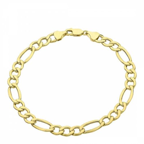 K Gold Plated Figaro Bracelet - Liv Oliver - Modalova