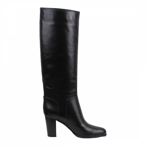 Luxe Leather Knee High Heeled Boots - Sergio Rossi - Modalova