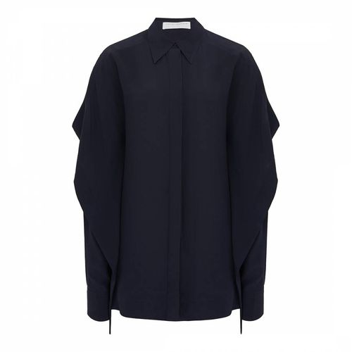 Navy Scarf Detail Shirt - Victoria Beckham - Modalova