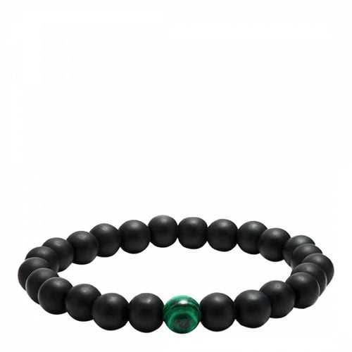 Black Onyx & Malachite Bracelet - Stephen Oliver - Modalova