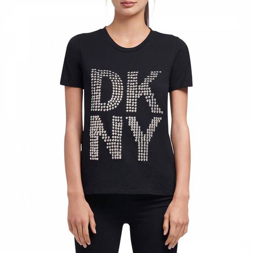 Black DKNY Stud Logo T-Shirt - DKNY - Modalova