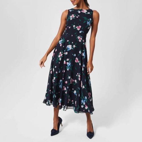 Navy Floral Carly Dress - Hobbs London - Modalova