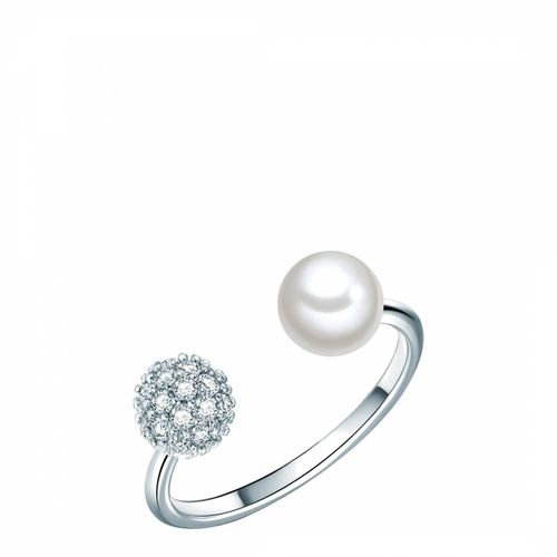 White & Rose Gold Pearl Bracelet - Perldor - Modalova