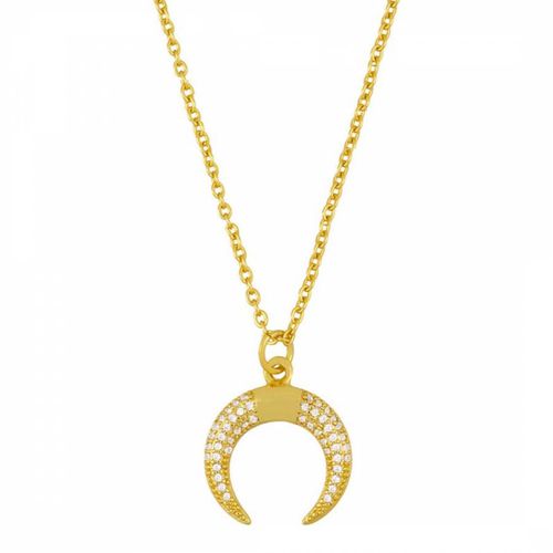 K Gold Plated Horn Necklace - Liv Oliver - Modalova