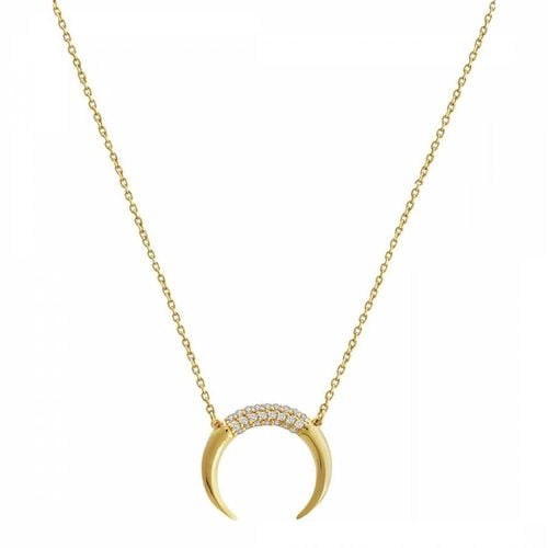 K Gold Plated Top Horn Necklace - Liv Oliver - Modalova