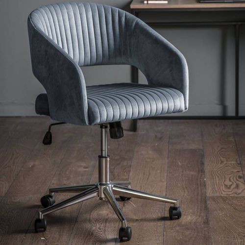 Filsham Swivel Chair Charcoal Velvet - Gallery Living - Modalova