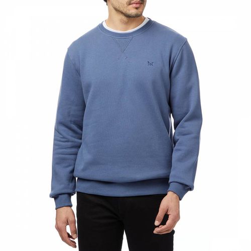 Blue Crew Neck Sweatshirt - Crew Clothing - Modalova