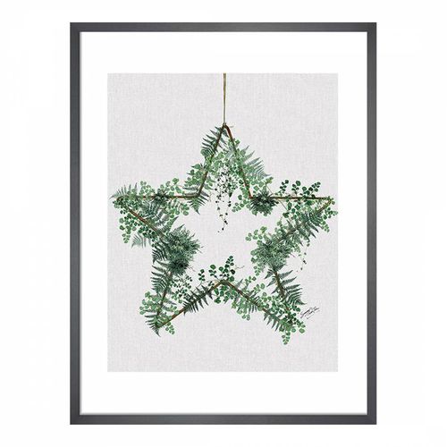 Fern Star 40x50cm Framed Print - Summer Thornton - Modalova