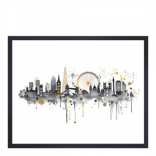 London Skyline 40x50cm Framed Print - Summer Thornton - Modalova