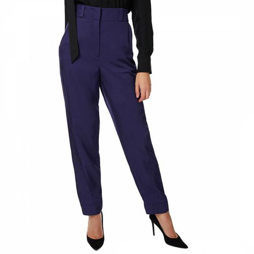 Indigo Viscose Twill Trousers - Amanda Wakeley - Modalova