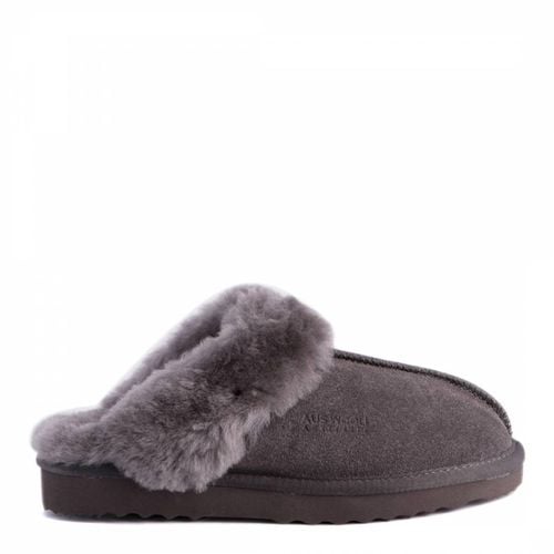 Sydney Sheepskin Collar Slipper - Aus Wooli - Modalova