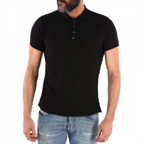 Black Short Sleeve Polo Shirt - Diesel - Modalova