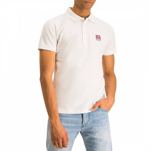 White T-Kal Patch Polo Shirt - Diesel - Modalova