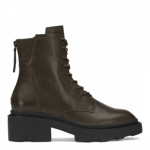 Brown Leather Moody Lace Up Boots - ASH - Modalova