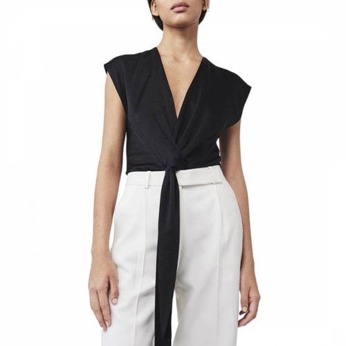 Black Tie Drape Tux Top - Victoria Beckham - Modalova