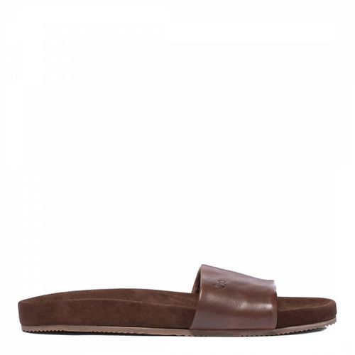 Brown Arran Leather Sliders - Oliver Sweeney - Modalova