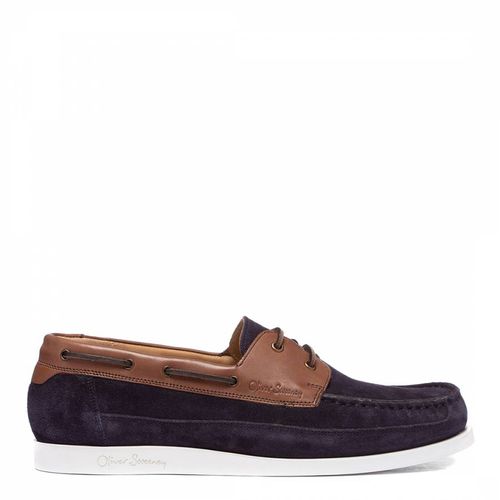 Navy Orkney Suede Boat Shoe - Oliver Sweeney - Modalova