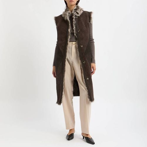 Nutmeg Long Reversible Shearling Gilet - NÂ°Â· Eleven - Modalova