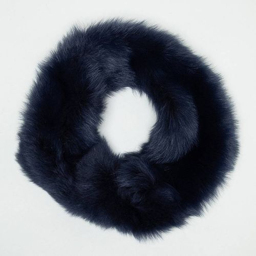 Navy Shearling Snood - NÂ°Â· Eleven - Modalova