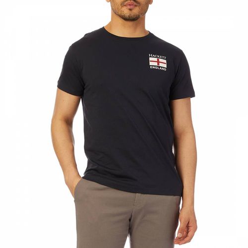 Navy England Cotton T-Shirt - Hackett London - Modalova