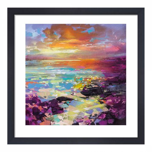 Fractal Coast 40x40cm Framed Print - Scott Naismith - Modalova