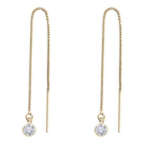 K Plated Zirconia Drop Earrings - Chloe Collection by Liv Oliver - Modalova