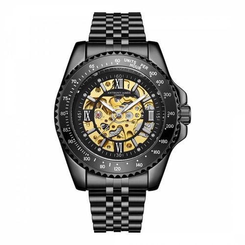 Men's Limited Edition Black Watch - Anthony James - Modalova