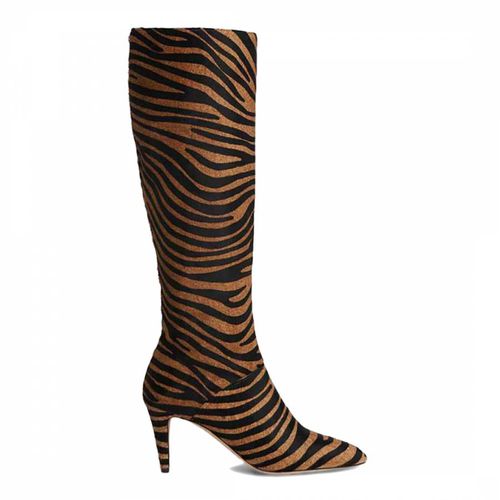 Natural Zebra Gini Knee Boots - L K Bennett - Modalova