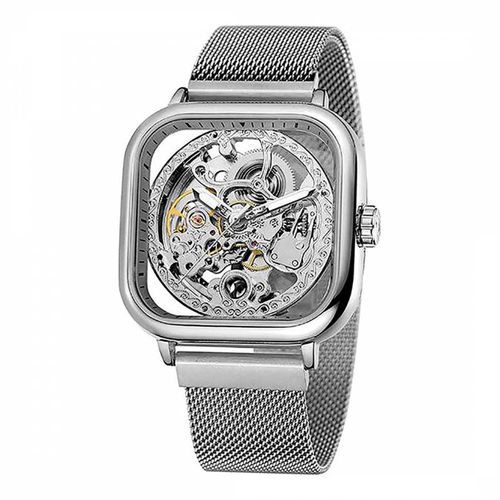 Plated Skeleton Mesh Bracelet Watch - Stephen Oliver - Modalova