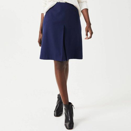 Blue Allegra Cashmere Blend Mini Skirt - Hobbs London - Modalova