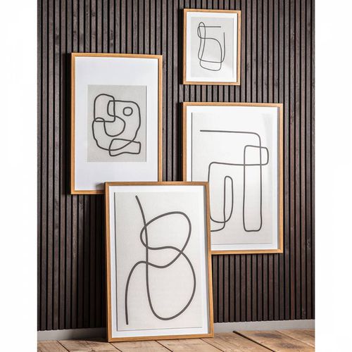 Twirl Line Drawing 91x61cm Framed Art - Gallery Living - Modalova