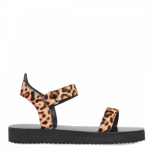 Leopard Print Finn Velcro Sandals - WHISTLES - Modalova
