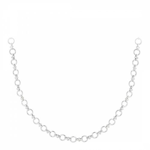 Silver Circle Link Chain Necklace - Astrid & Miyu - Modalova