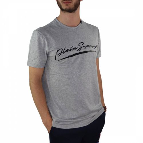 Grey Chest Print Logo T-Shirt - Philipp Plein - Modalova